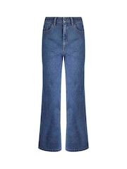 Джинсовый синий - Weird Fish Джинсы Corine Wide Leg - Изображение 7 8