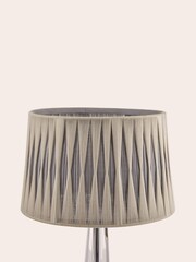 Laura Ashley Grey Gathered Pleat Easyfit Lamp Shade - Image 2 of 4