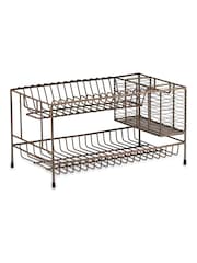 Nkuku Aged Brass Inkollu Dish Rack - Image 2 of 3