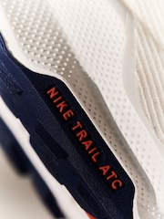 Nike White/Blue Pegasus Trail 5 GORETEX Running Trainers - Image 16 of 21