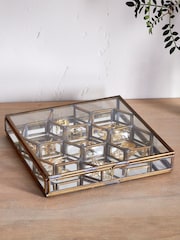 Nkuku Antique Brass Bequai Honeycomb Box - Image 1 of 3
