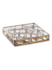 Nkuku Antique Brass Bequai Honeycomb Box - Image 3 of 3
