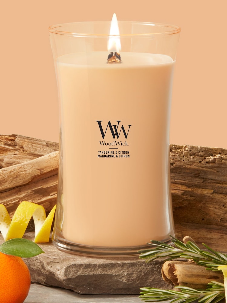 Woodwick Orange Medium Hourglass Candle - Image 1 of 4 Woodwick Orange Medium Hourglass Candle - Image 1 of 4