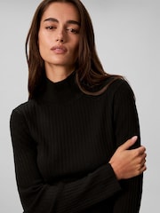 Calvin Klein Merino Wool Ribbed Turtleneck Jumper - Bild 5 von 6