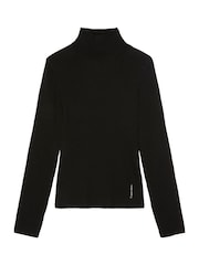 Calvin Klein Merino Wool Ribbed Turtleneck Jumper - Bild 6 von 6