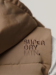 Superdry Brown Everest Hooded Puffer Gilet - Image 7 of 11