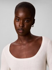 Calvin Klein Slim Merino Ull Ribbad Jumper - Bild 4 av 6
