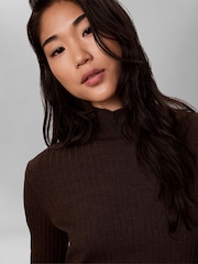 Brun - Calvin Klein Merino Wool Blend Crew Neck Jumper - Image 4 sur 7