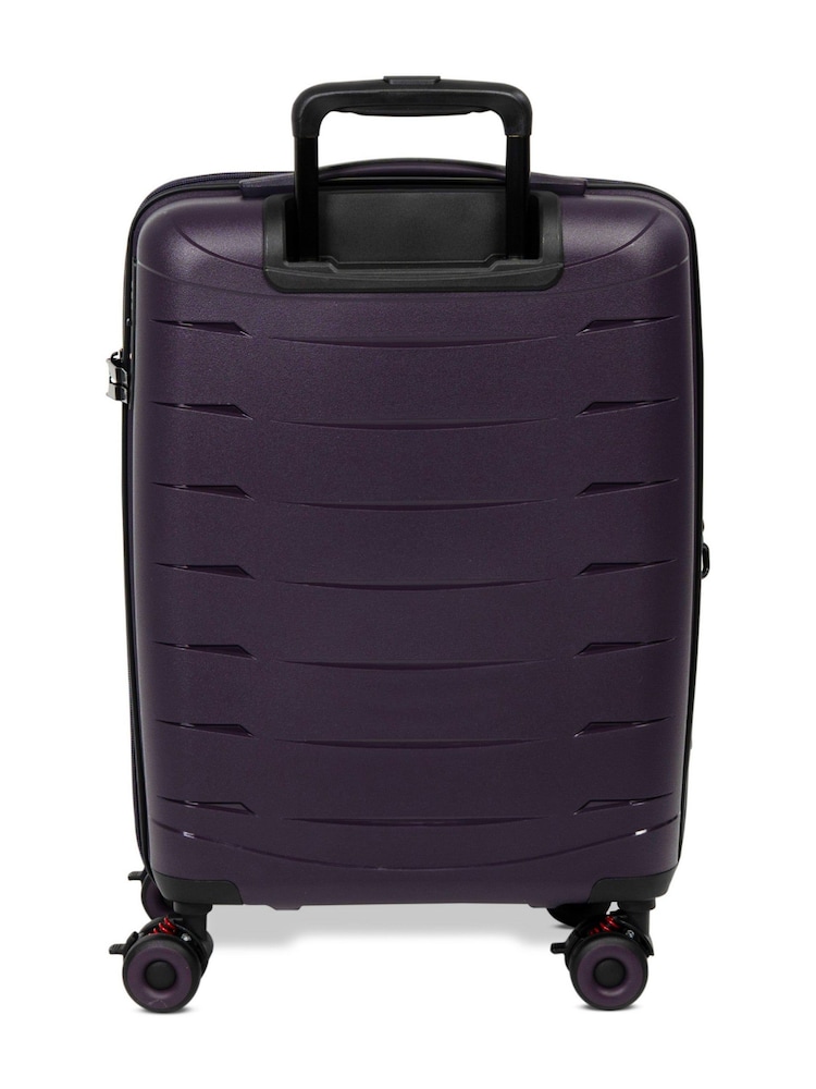 Rock Luggage Purple Resilient Cabin Luggage - Image 5 of 5 Rock Luggage Purple Resilient Cabin Luggage - Image 5 of 5