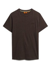 Superdry Dark Brown Vintage Logo Cap Sleeve T-Shirt - Image 4 of 6