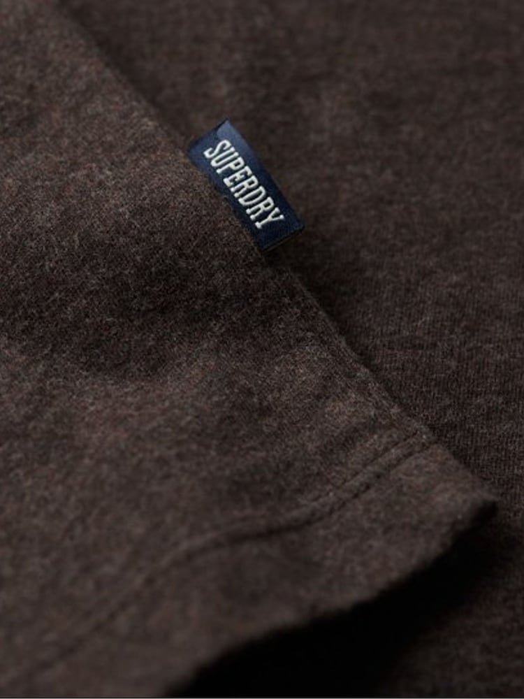 Superdry Dark Brown Vintage Logo Cap Sleeve T-Shirt - Image 6 of 6
