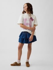 Gap White Oversized Boxy Graphic T-Shirt (4-13yrs) - Image 3 of 5