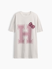 Gap White Oversized Boxy Graphic T-Shirt (4-13yrs) - Image 4 of 5