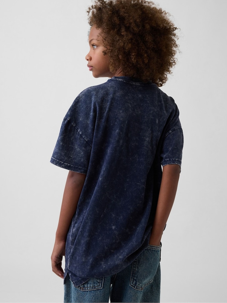 Gap Navy Kuromi Oversized Boxy Graphic T-Shirt (4-13yrs) - Image 2 of 4