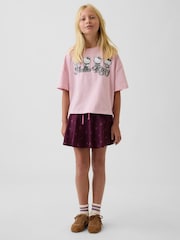 Gap Pink Oversized Boxy Graphic T-Shirt (4-13yrs) - Image 3 of 5