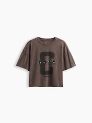 Gap Brown Chococat Oversized Boxy Graphic T-Shirt (4-13yrs) - Image 4 of 5