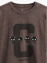 Gap Brown Chococat Oversized Boxy Graphic T-Shirt (4-13yrs) - Image 5 of 5
