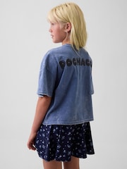 Gap Blue Pochacco Oversized Boxy Graphic T-Shirt (4-13yrs) - Image 2 of 5