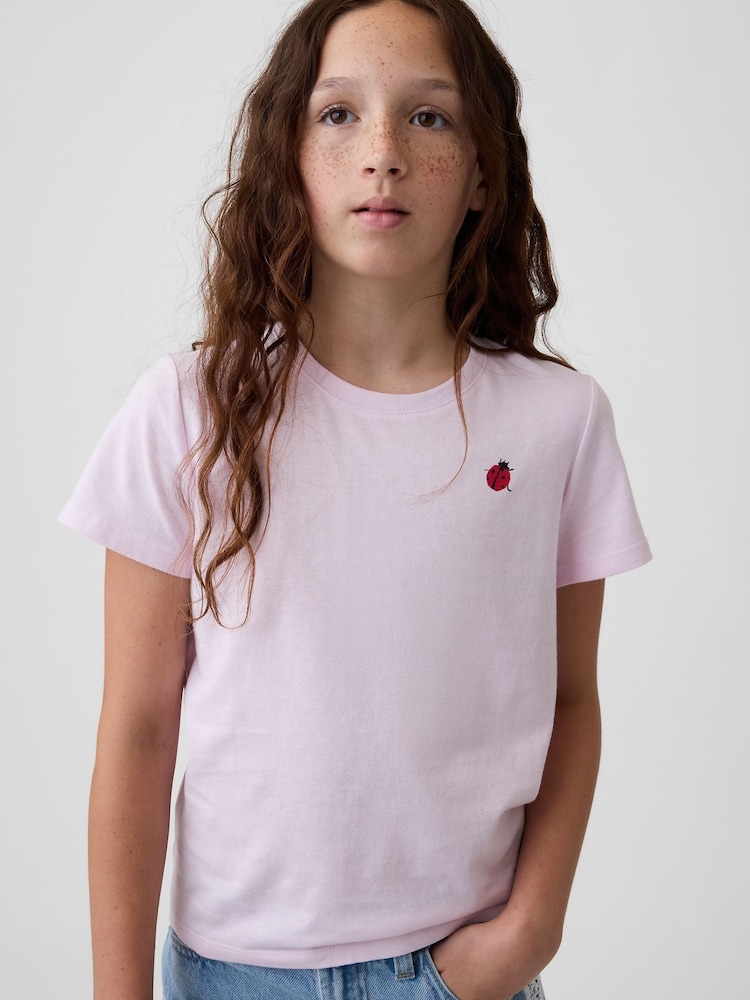 Gap Pink Ladybird Kids Graphic T-Shirt (4-13yrs) - Image 1 of 4 Gap Pink Ladybird Kids Graphic T-Shirt (4-13yrs) - Image 1 of 4