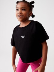 Reebok Junior 100% Cotton Khaki / Black T-Shirts 2 Pack - Image 5 of 9