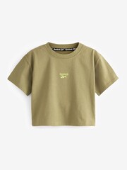 Reebok Junior 100% Cotton Khaki / Black T-Shirts 2 Pack - Image 8 of 9