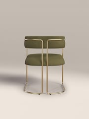 Cult Furniture Moss Green Juliana Velvet Carver Dining Chair - Image 7 of 8