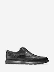Cole Haan Mens Wide Fit Original Grand Wingtip Oxford Brown Shoes - Image 1 of 6