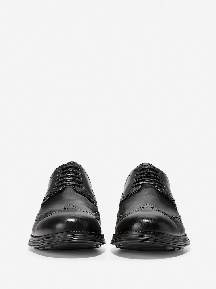 Cole Haan Mens Original Grand Wingtip Oxford Brown Shoes - Image 2 of 6 Cole Haan Mens Original Grand Wingtip Oxford Brown Shoes - Image 2 of 6
