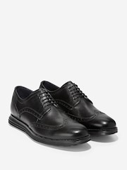 Cole Haan Mens Wide Fit Original Grand Wingtip Oxford Brown Shoes - Image 5 of 6