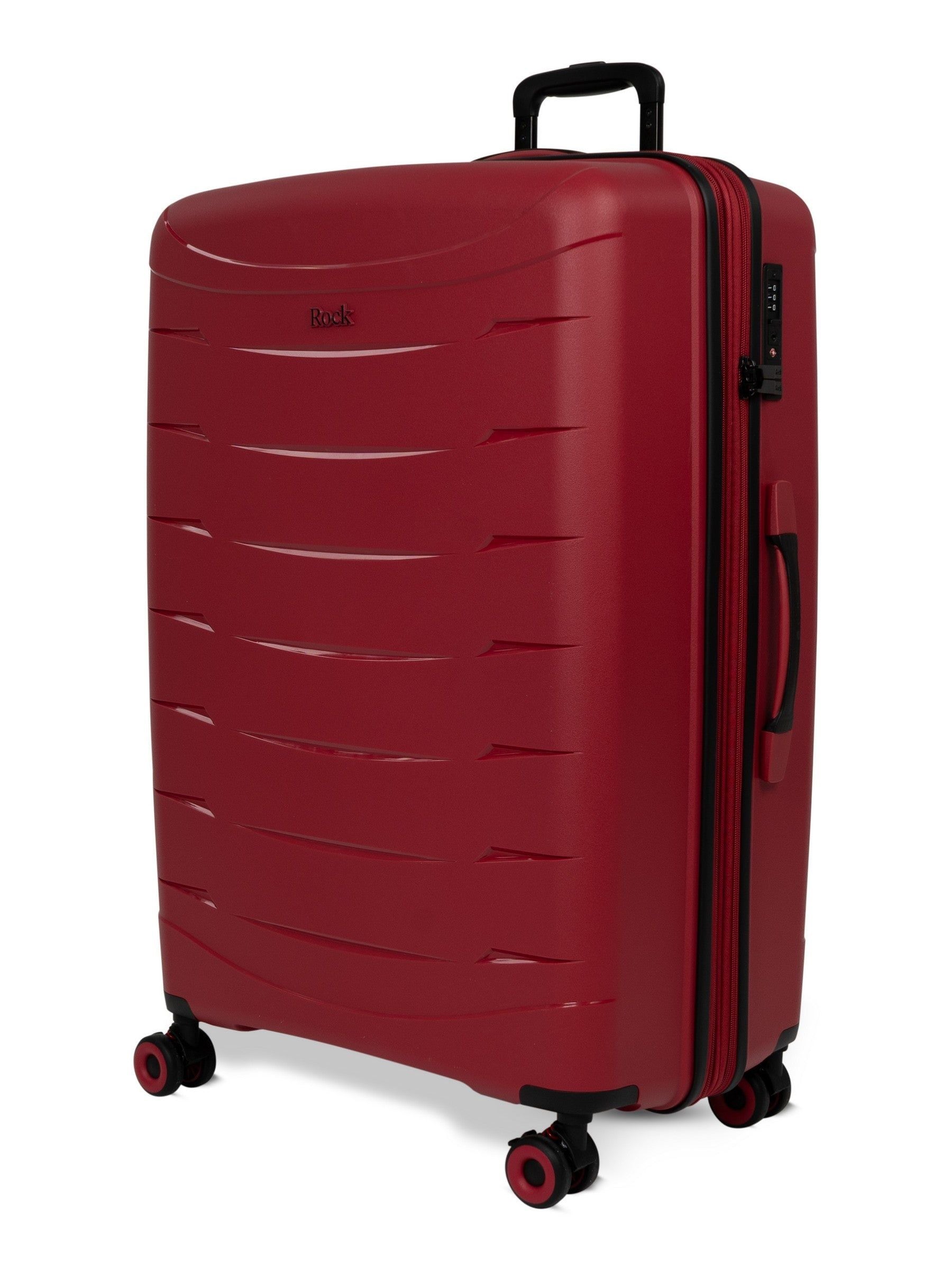 Rock Luggage Resilient Large Red Suitcase - Image 2
