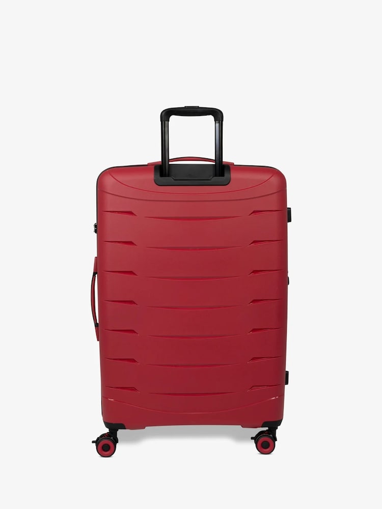 Rock Luggage Red Resilient Large Luggage - Image 2 of 5 Rock Luggage Red Resilient Large Luggage - Image 2 of 5