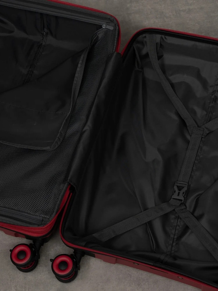 Rock Luggage Red Resilient Large Luggage - Image 5 of 5 Rock Luggage Red Resilient Large Luggage - Image 5 of 5