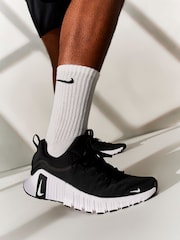 Nike Black/White Free Metcon 6 Gym Trainers - Image 1 of 19