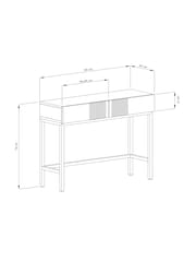 Frank Olsen Mulberry Iona 2 Drawer Console Table with Smart Features - Image 7 of 7