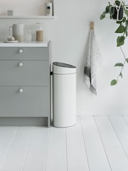 Brabantia White New 40L Touch Bin - Image 5 of 6