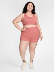 Nike Canyon Pink Curve Swoosh Medium Support Sports Bra - Image 5 of 6