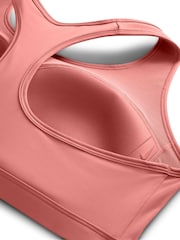 Nike Canyon Pink Curve Swoosh Medium Support Sports Bra - Image 6 of 6