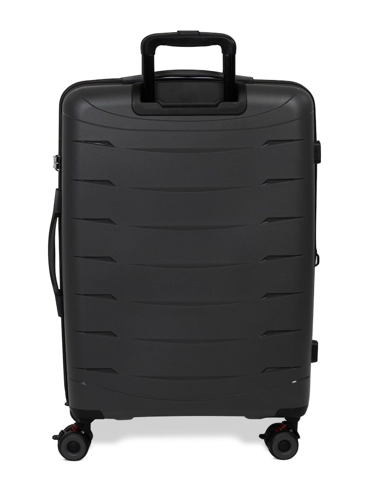 Rock Luggage Grey Resilient Medium Luggage - Image 5 of 5