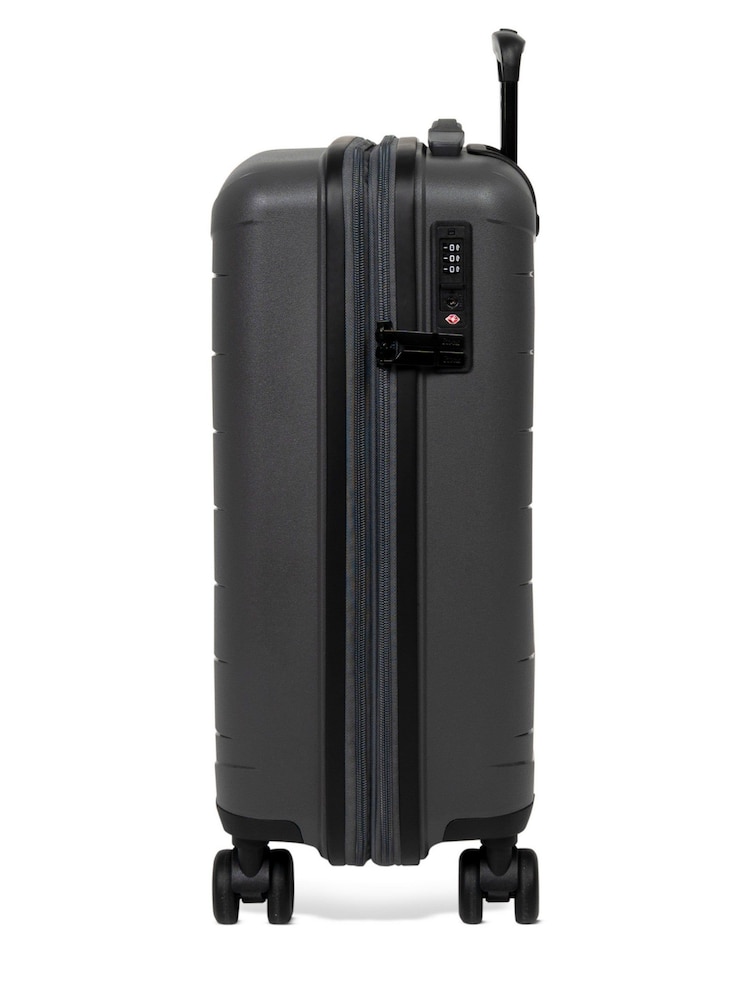 Rock Luggage Grey Resilient Cabin Luggage - Image 5 of 5 Rock Luggage Grey Resilient Cabin Luggage - Image 5 of 5
