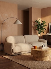 Cult Furniture Speckled Latte Cloud Boucle 3 Seater Sofa - Image 1 of 8