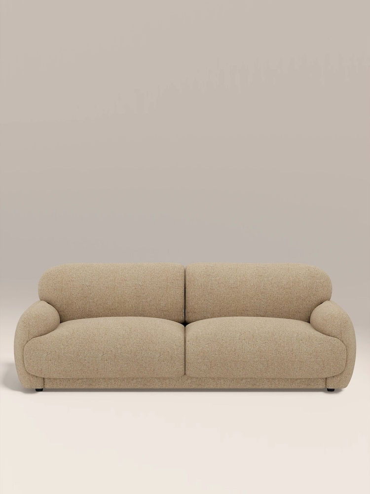 Cult Furniture Speckled Latte Cloud Boucle 3 Seater Sofa - Image 2 of 8 Cult Furniture Speckled Latte Cloud Boucle 3 Seater Sofa - Image 2 of 8