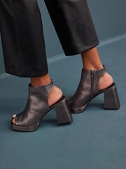 Metallic Forever Comfort® Flare Platform Shoe Boots - Image 4 of 6