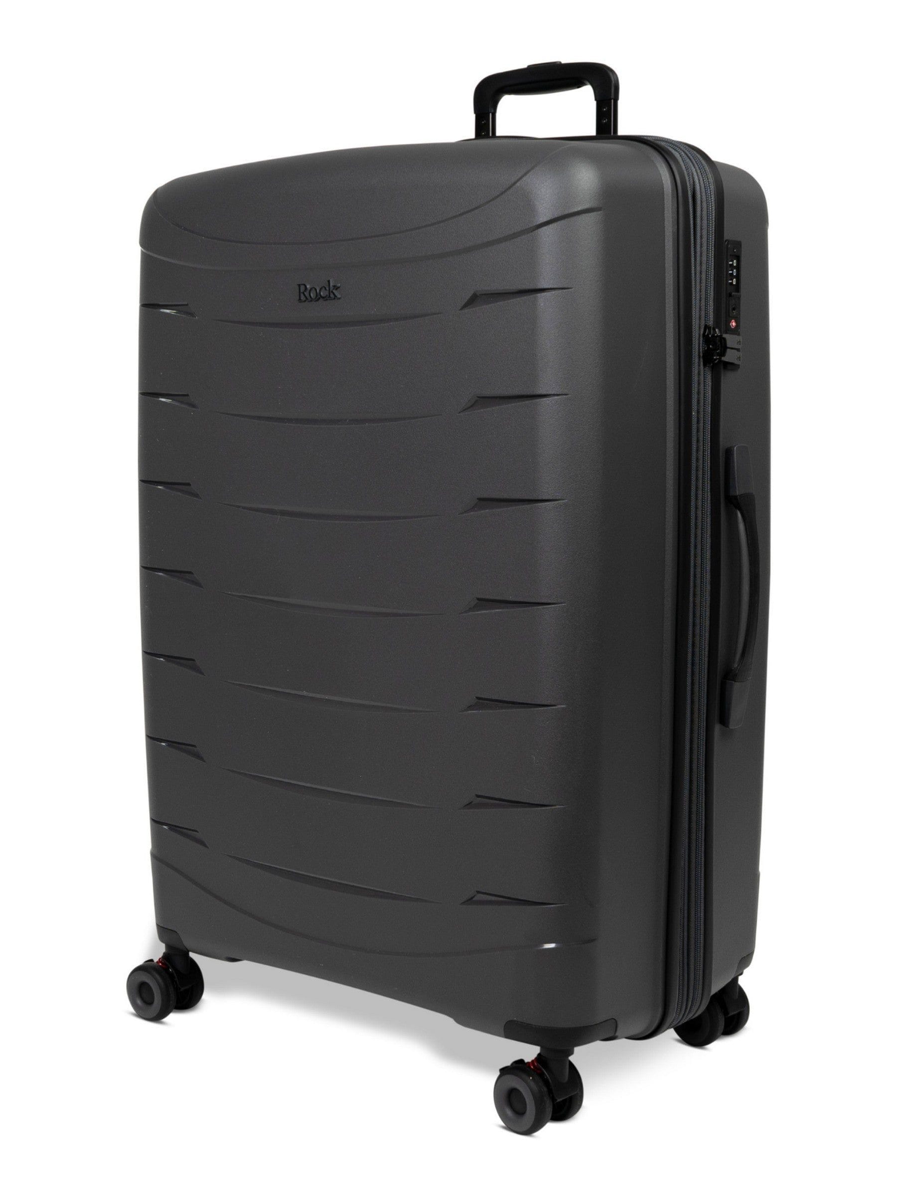 Rock Luggage Unisex Grey Resilient Large Luggage