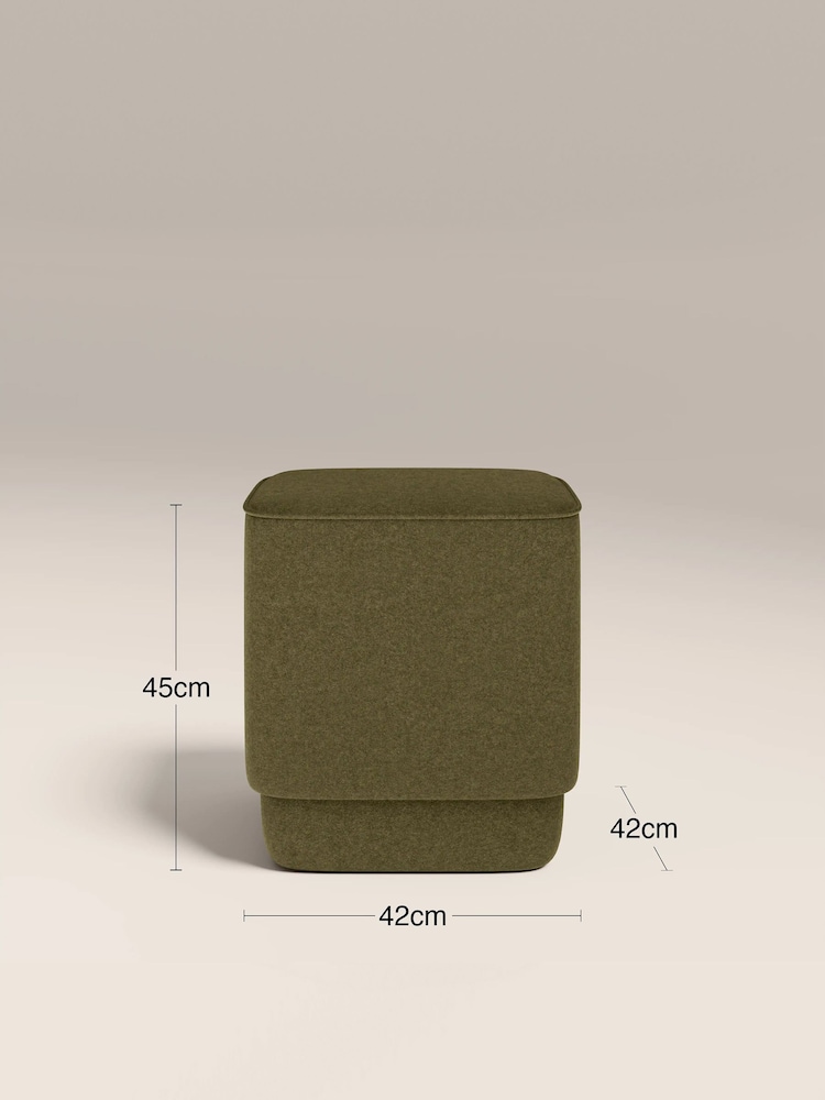 Cult Furniture Moss Green Soho Velvet Pouffe Stools & Ottomans - Image 5 of 5 Cult Furniture Moss Green Soho Velvet Pouffe Stools & Ottomans - Image 5 of 5