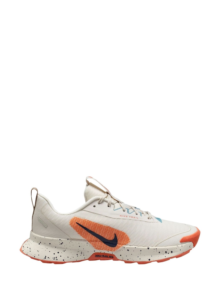 Nike White/Navy Juniper Trail 3 Running Trainers - Image 18 of 21