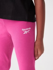 Reebok Junior 2 Pack Black Leggings - Image 10 of 16