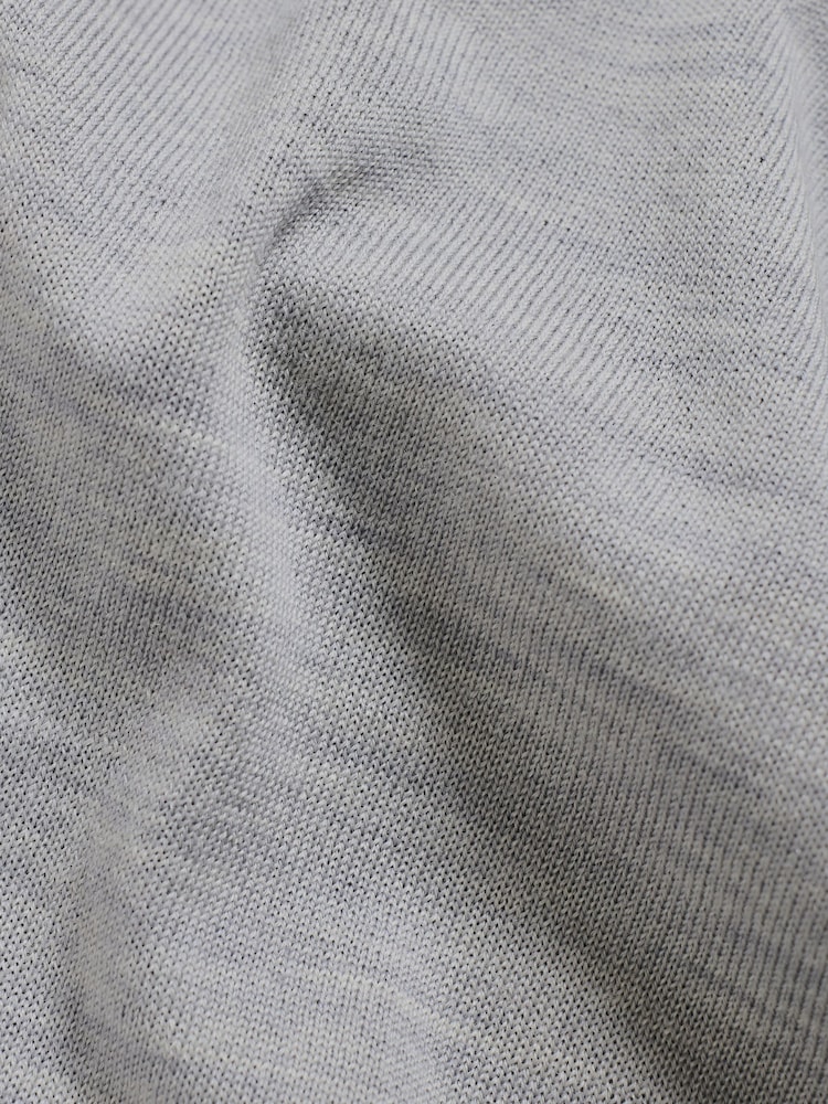 Tailored Athlete Grey Muscle Fit Extra Fine Merino Wool Crew Neck Jumper - Image 7 of 7 Tailored Athlete Grey Muscle Fit Extra Fine Merino Wool Crew Neck Jumper - Image 7 of 7