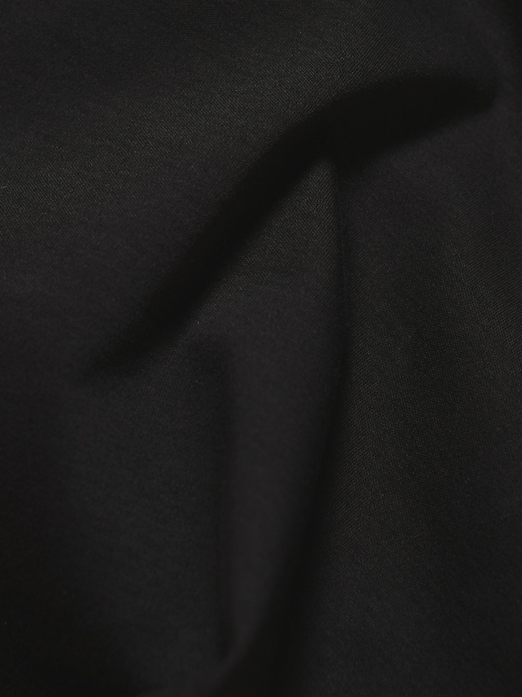 Tailored Athlete Black Muscle Fit Mercerised Cotton Tipped Zip Neck Polo Shirt - Image 7 of 7 Tailored Athlete Black Muscle Fit Mercerised Cotton Tipped Zip Neck Polo Shirt - Image 7 of 7