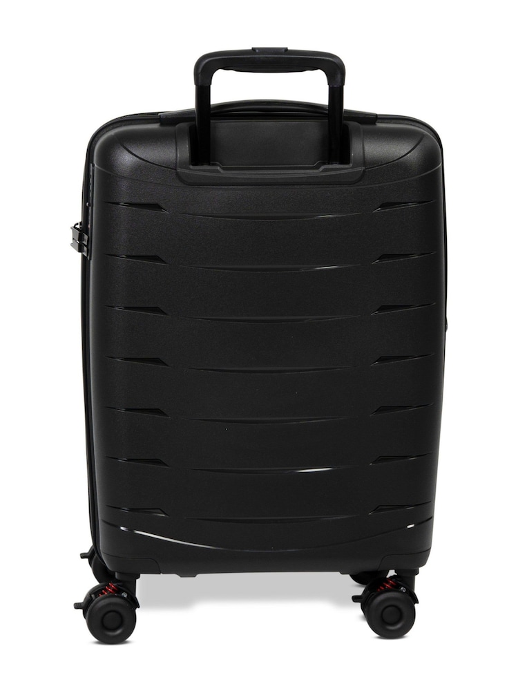 Rock Luggage Black Resilient Cabin Luggage - Image 5 of 5 Rock Luggage Black Resilient Cabin Luggage - Image 5 of 5