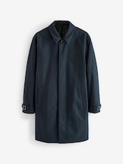 Navy Blue British Millerain Signature Shower Resistant Longer Length Trench Coat - Image 2 of 10